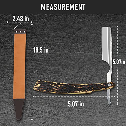 SXDGS Professional Straight Razor Set NO.163 with Leather Strop