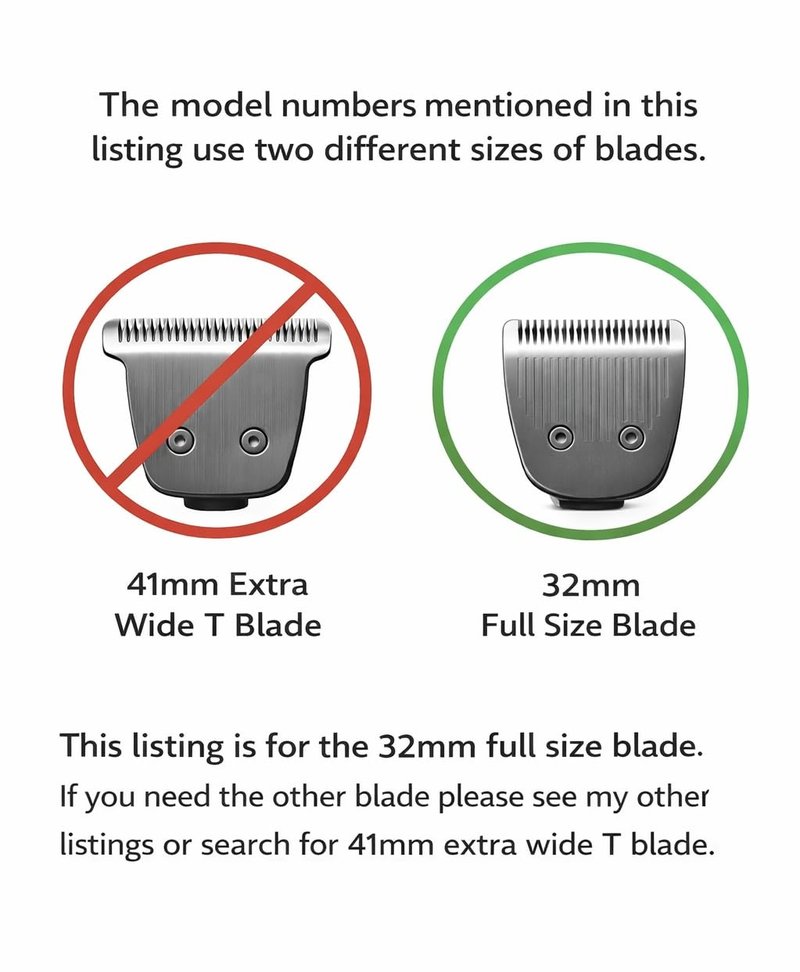 Trimmer Replacement Standard Full Size 32mm Blade Cutter Head Attachment for Philips Norelco Multigroom MG9525 MG9526 MG9575 MG9580 MG9730 MG9740