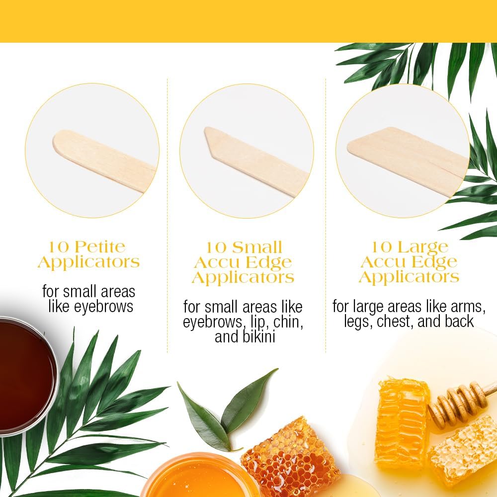 GiGi Brazilian Hard Wax Kit – At-Home Hair Removal Waxing Kit for Women with Wax Warmer, Applicator Sticks & Pre/Post Wax Care - Ideal for Face & Body