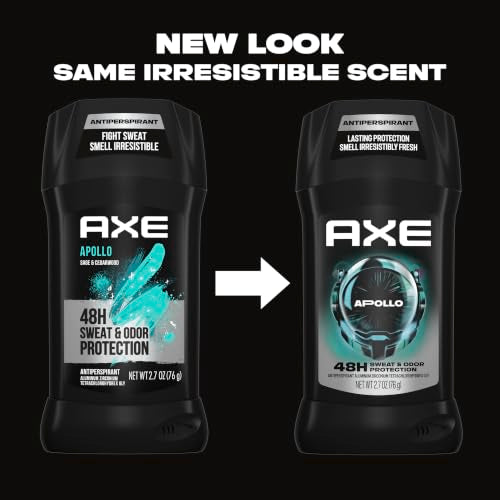 AXE Apollo Antiperspirant Stick 48H Sage & Cedarwood Men’s Deodorant 2.7 oz Pack of 4
