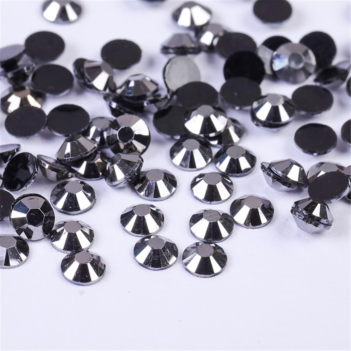 Flatback Rhinestones - 3000 Pieces SS6 2mm Clear Glass Gems for Nail Art | Aqua Blue