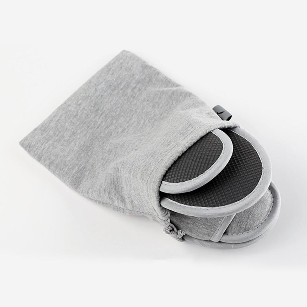 Portable Travel Spa Slippers - Foldable Closed Toe Cotton Shoes | Non-Slip Indoor Footwear for Home & Hotel