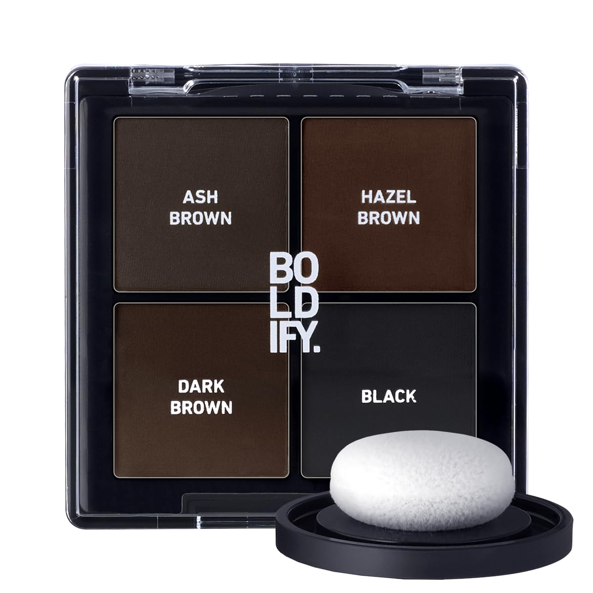 BOLDIFY Hairline Powder - Water-Resistant Root Touch Up for Gray Coverage | 10g Medium Brown, 24-Hour Stain-Proof