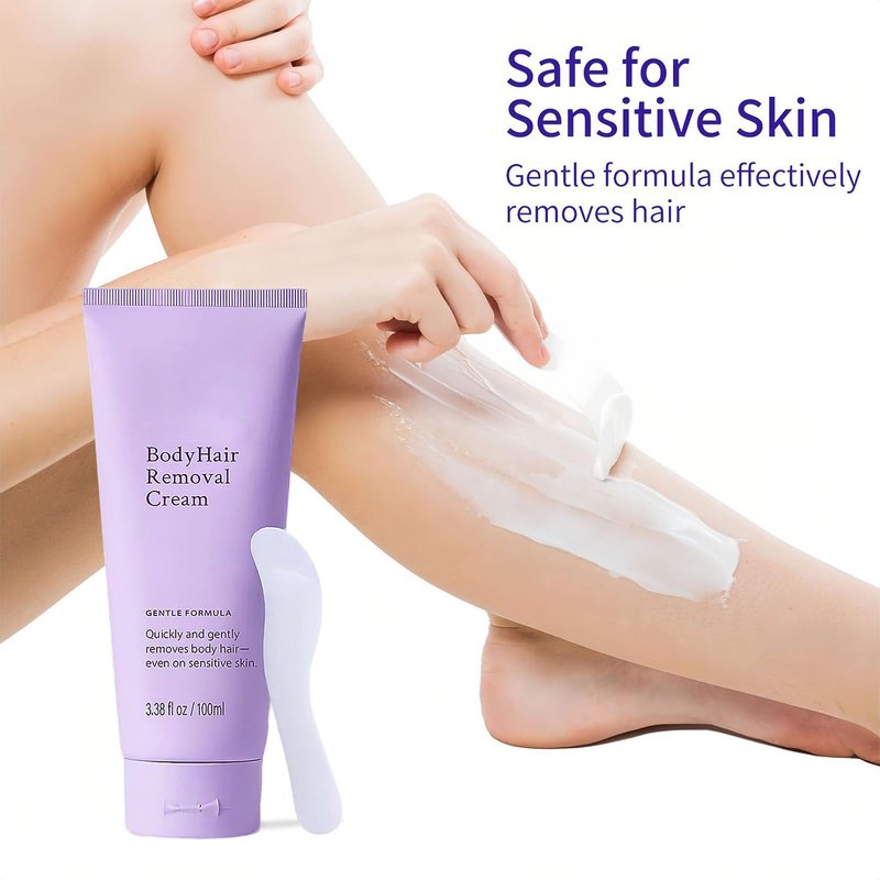 Hair Removal Cream for Women, Plant-Based Sensitive Skin Formula, Gentle and Effective Depilatory Formula for Legs, Arms, and Bikini Area (1)