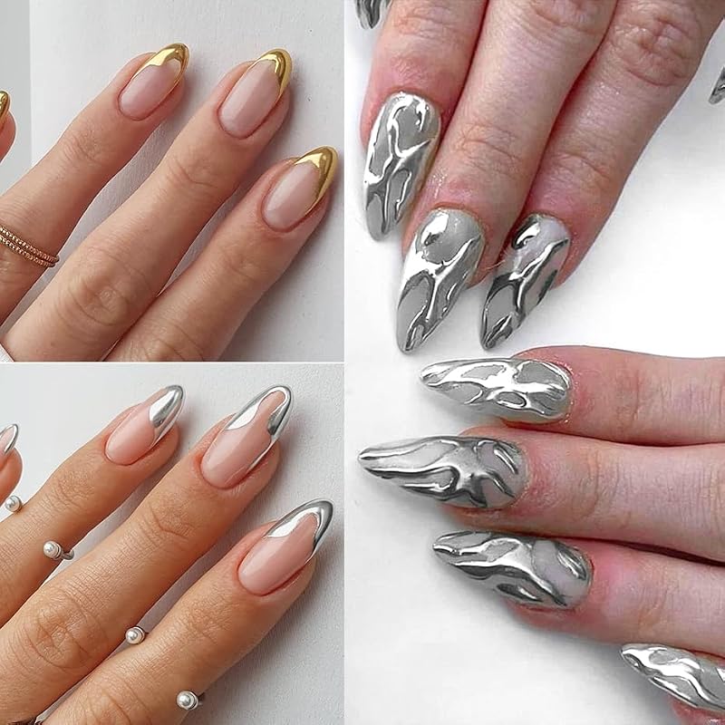Metallic Mirror Chrome Nail Powder Set - 23 Colors Chrome Nail Art Powder