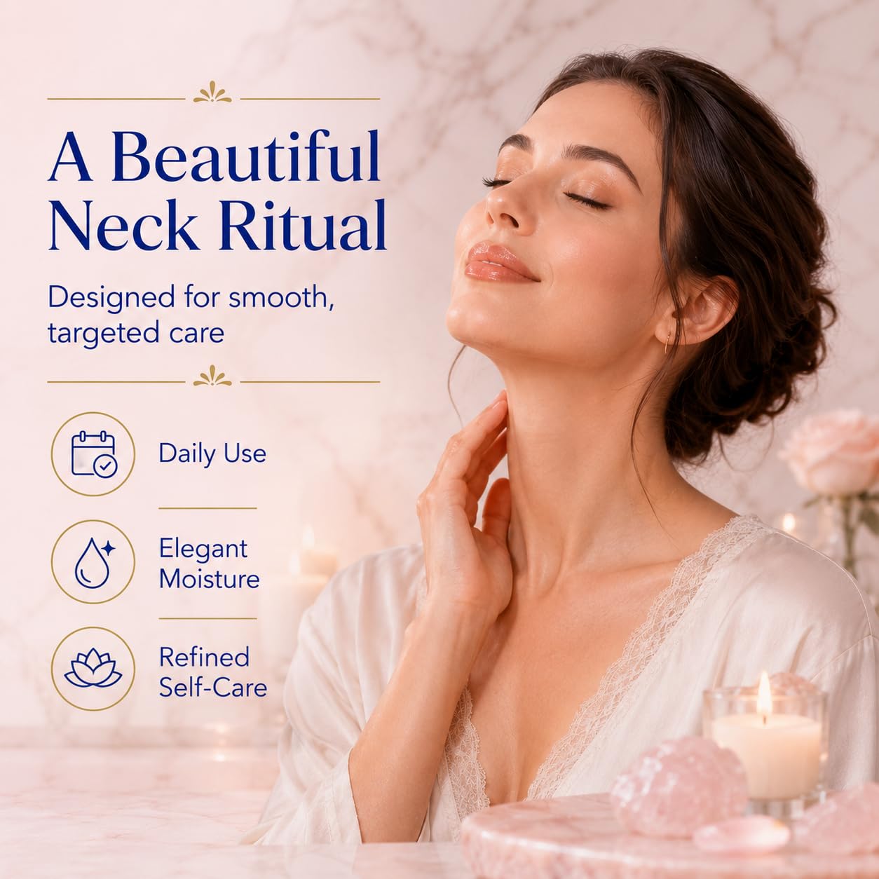 Organic Castor Oil Rose Quartz Roller Ball - Roll-On Castor Oil, 100% Pure Cold-Pressed for Hair, Face & Skin Moisturizing, Under Eye Care, Nail and Cuticle Care, Easy to Apply, 50 ml, 2 Pack