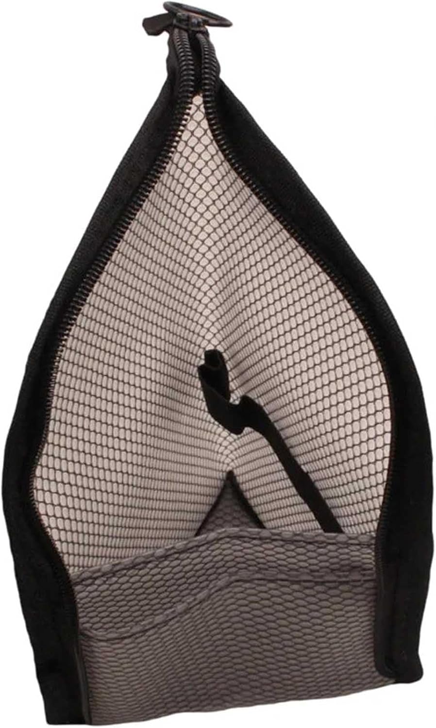 Portable Mesh Toiletry Bag - Lightweight Clear Hanging Organizer for Travel | EVA Cosmetic Storage (White)