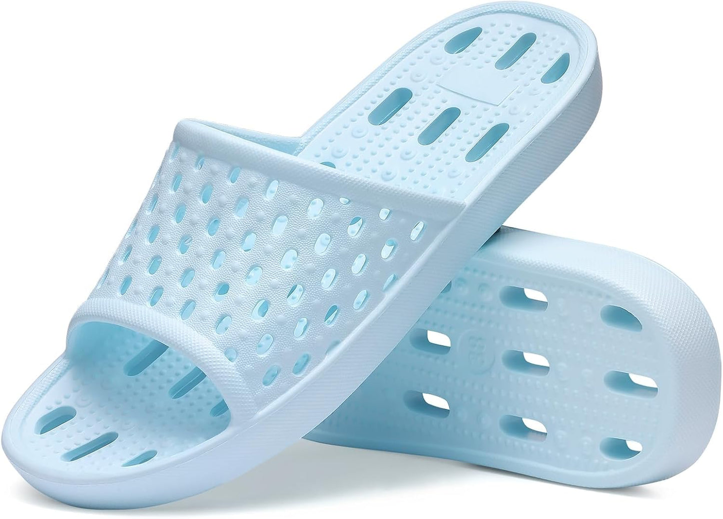 Shower Shoes for Women - Non-Slip Quick Dry Slippers | Lightweight Pool Sandals with Drain Holes for Beach & Gym