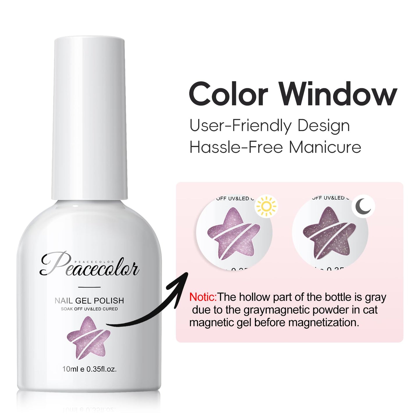 PEACECOLOR Cat Eye Nail Gel Polish Set 6 Colors Spring Nude Light Pink Purple Green Blue Pastel Gel Polish with Magnet Nail Art Salon DIY Gifts