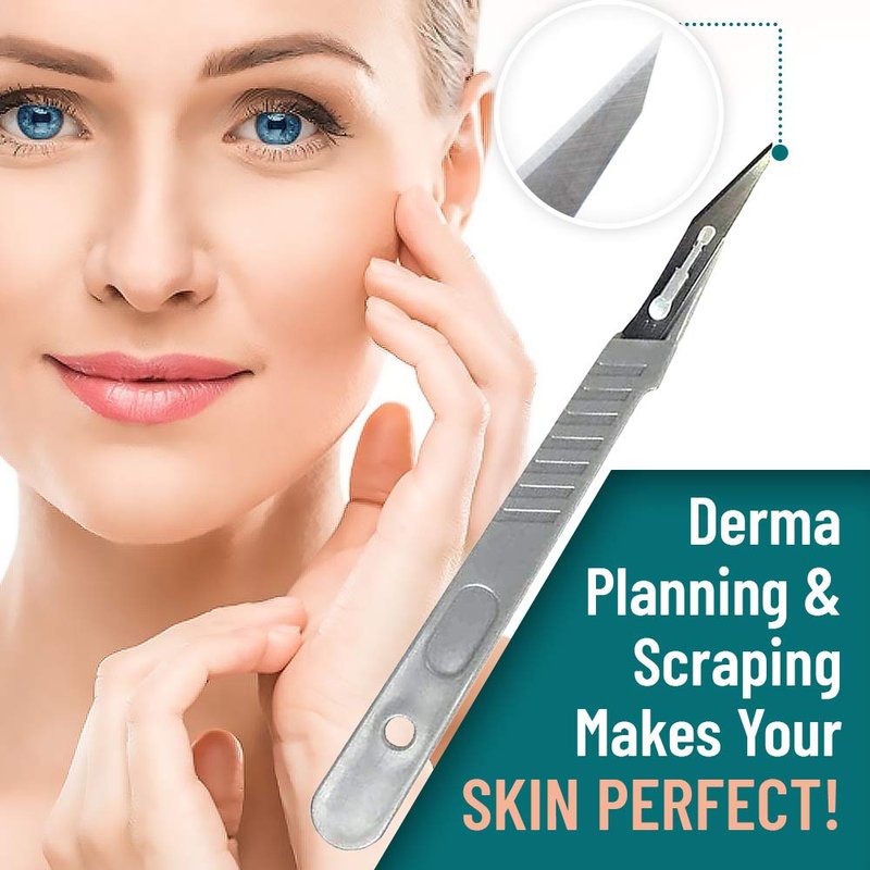 Disposable Scalpel Blades with Metal Handle, Dermaplaning Tool for Face Professional, Scalpel Knife for Mycology, dermaplaning Blades, Surgical scalpels, Non-Slip & Reusable Scalpel Handle.