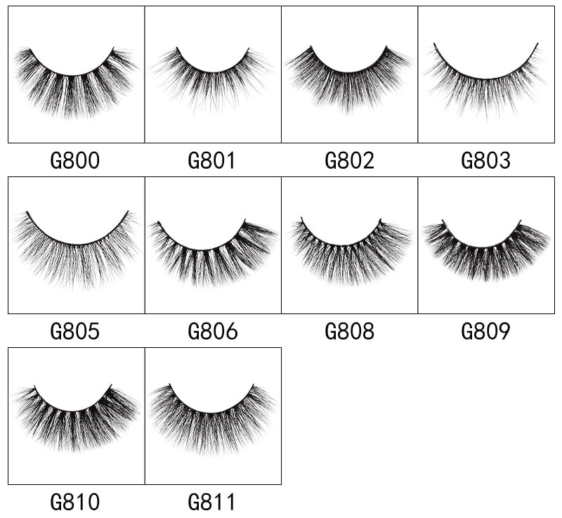 Vayator G809 3D Mink Lashes - 10 Pairs Natural Dramatic Volume