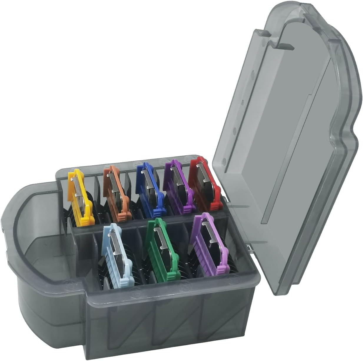 Animal Stainless Steel Guide Comb Set - 8 Colors, 1/8" to 1" (3-25mm) | Compatible with Andis, Oster, Wahl Clipper Blades