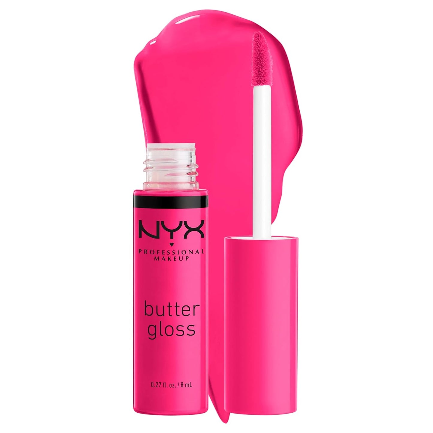 NYX Butter Gloss - Non-Sticky Lip Gloss Set | 3 Shades: Angel Food Cake, Creme Brulee, Madeleine