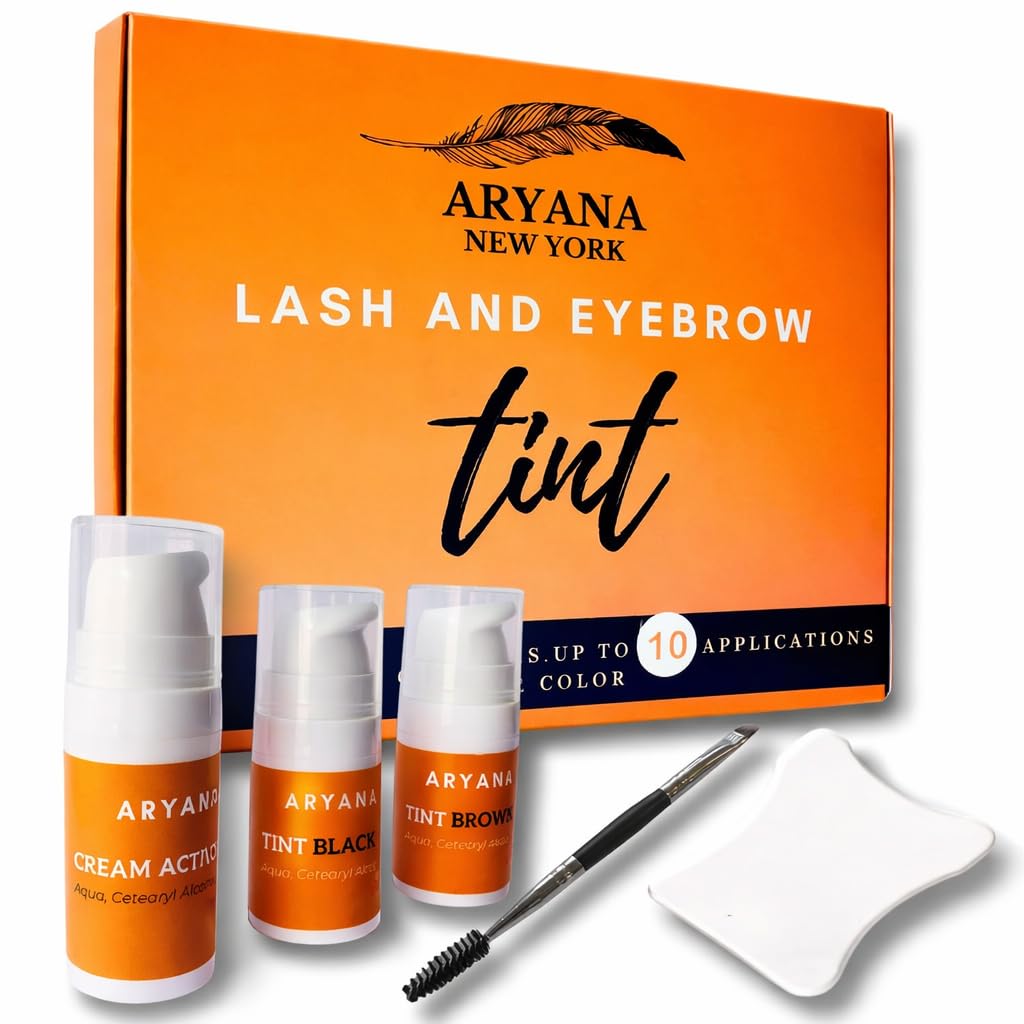 Lash and Brow Kit - Up to 10 Applications | Black & Brown with Brow Brush