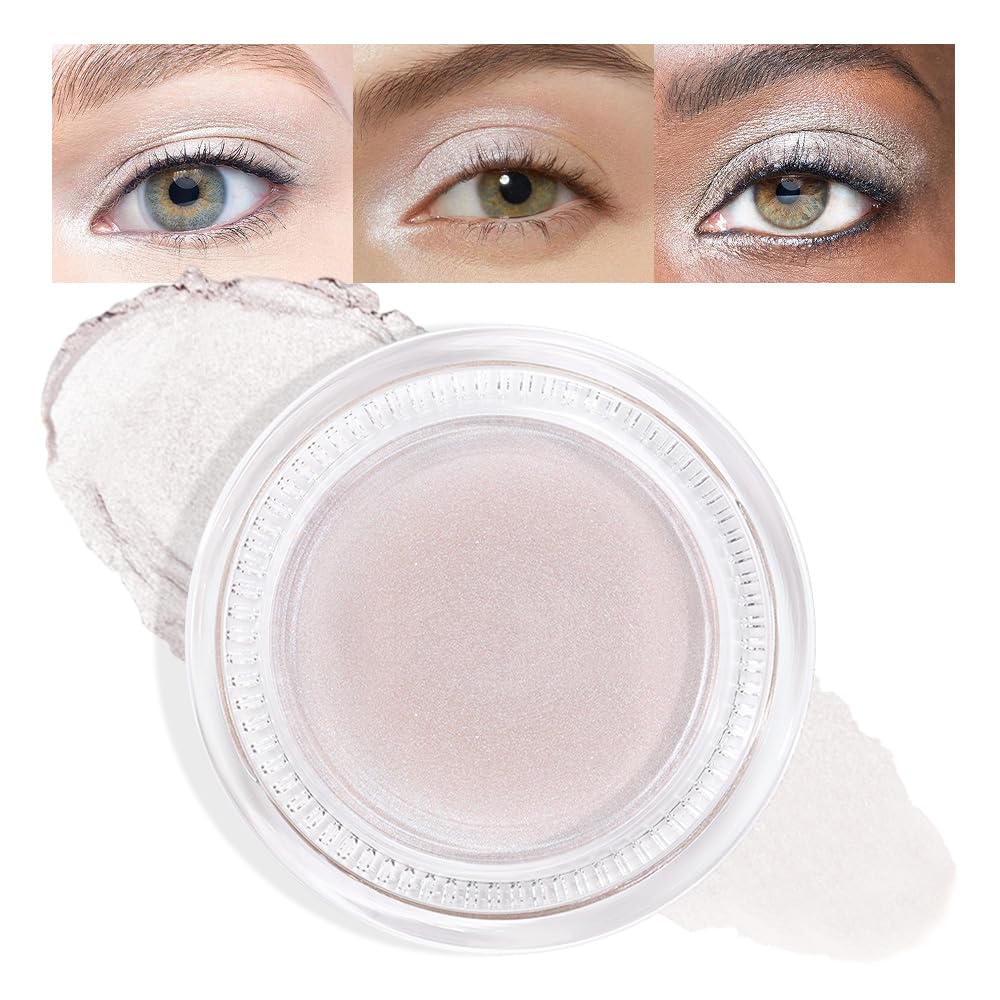 Antique Rose Shimmer Eyeshadow Palette - Cream Glitter Holographic Makeup for Mature Women | Talc-Free, Paraben-Free, Cruelty-Free