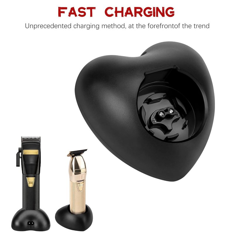Anrom Hair Clippers Charging Stand, Portable Trimmer Charger for Babyliss FX8700、787 Trimmer charger (Black)