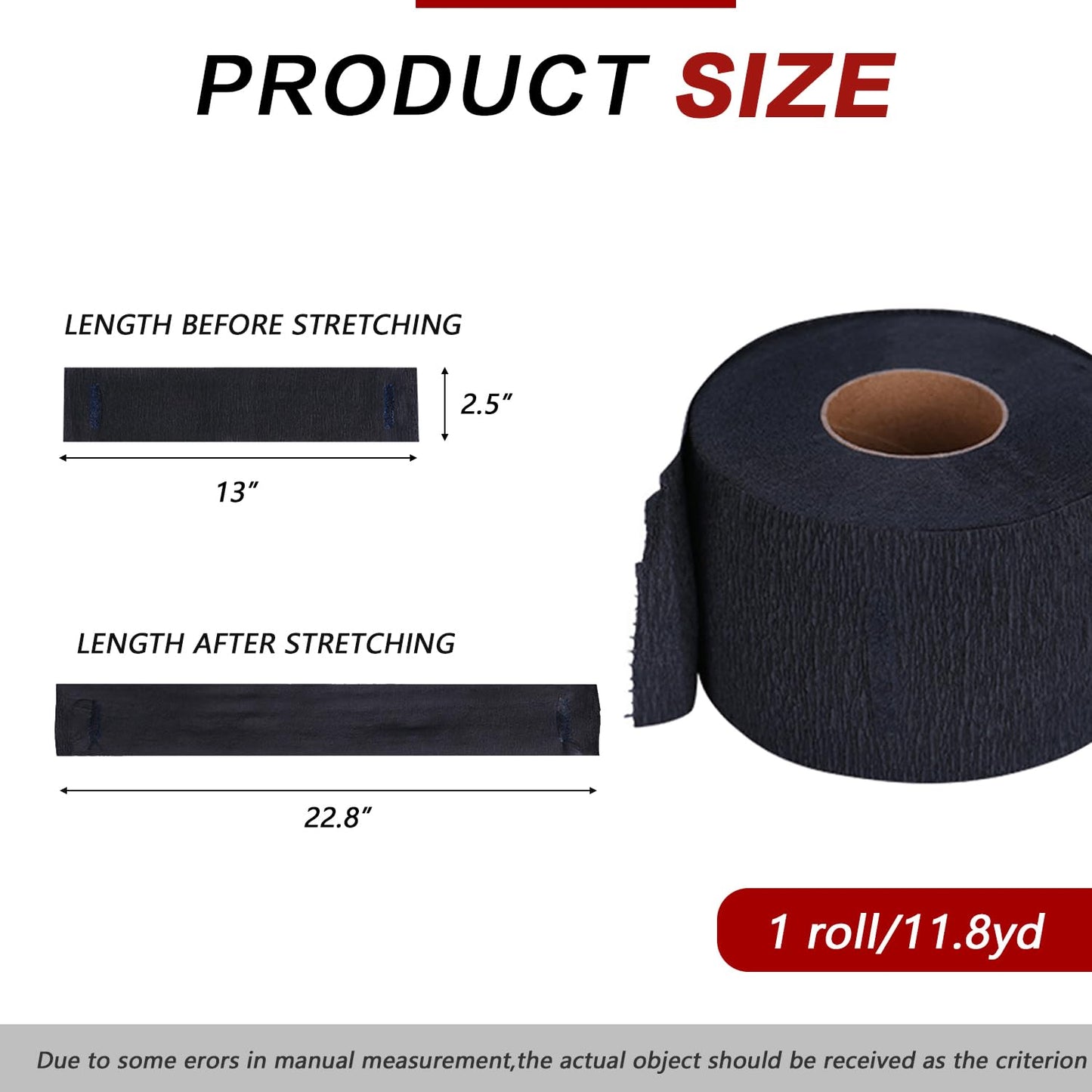 Professional Disposable Barber Neck Paper - 100 Pcs Roll | Black Waterproof Stretchy Neck Strips for Salon Haircuts