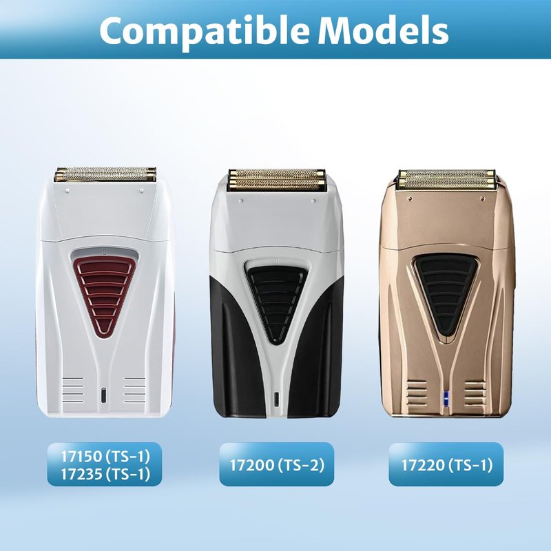 Foil Shaver Replacement Foil Compatible with Andis Foil Shaver TS1 (17150, 17235, 17220) and TS2 (17200), 2Pack