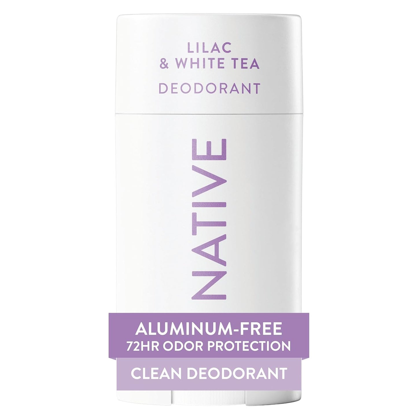 Native Deodorant - Aluminum-Free Lavender & Rose | 72-Hour Odor Control for Men & Women, 2.65oz
