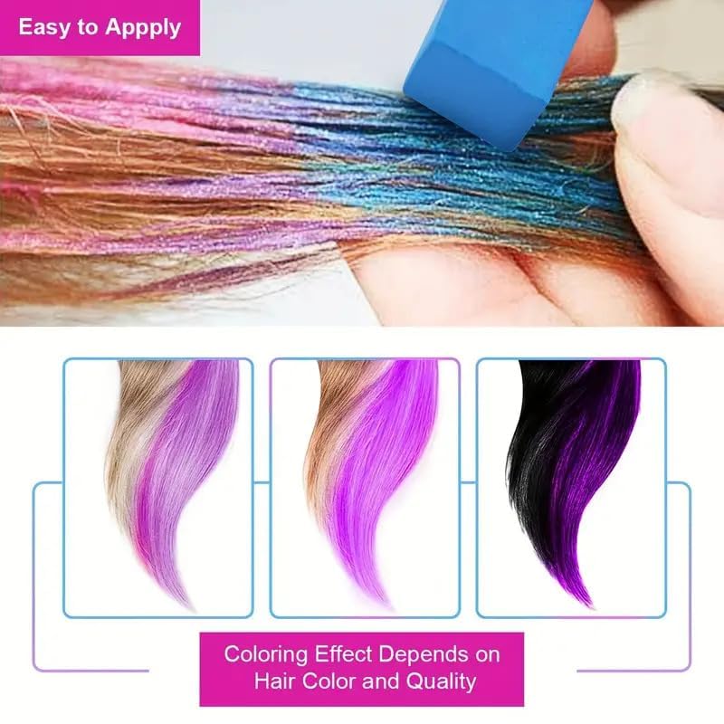 36 Non-Toxic Temporary Hair Chalk Kit for Colorful Hair