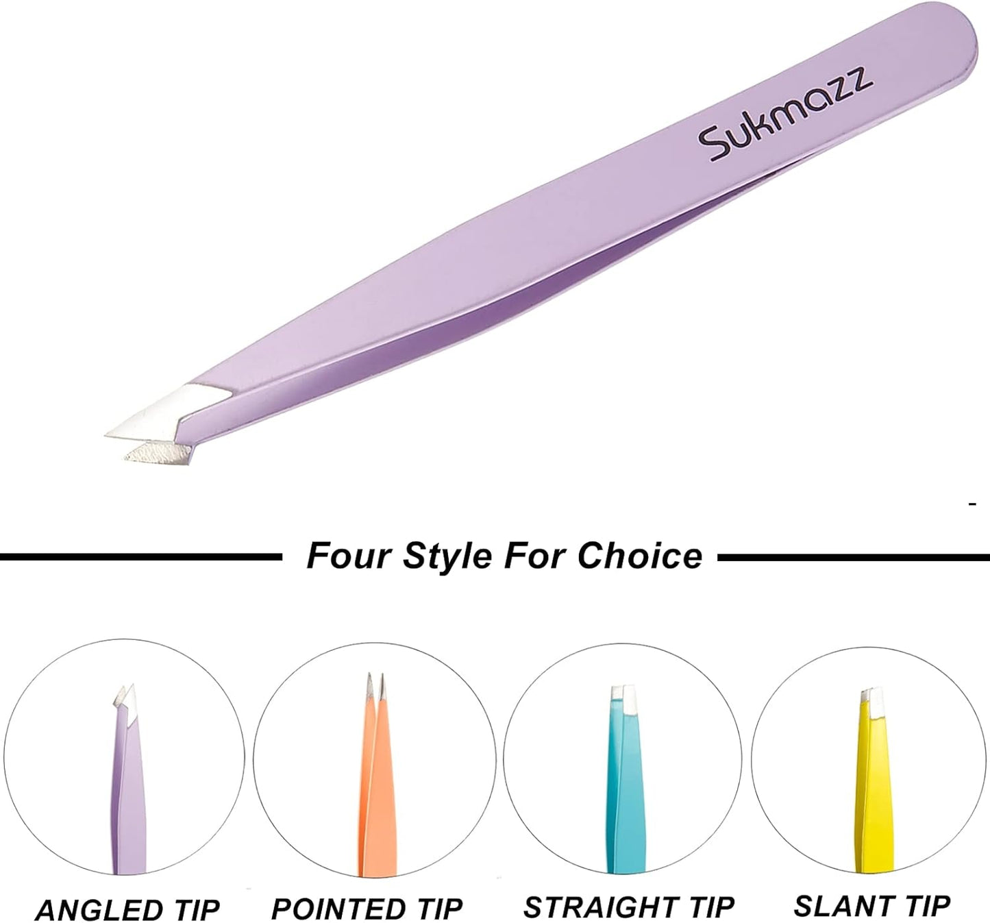 Eyebrow Tweezers Set - Precision Tweezers for Ingrown Hair Removal & Eyelash Extensions | Ideal for Plucking