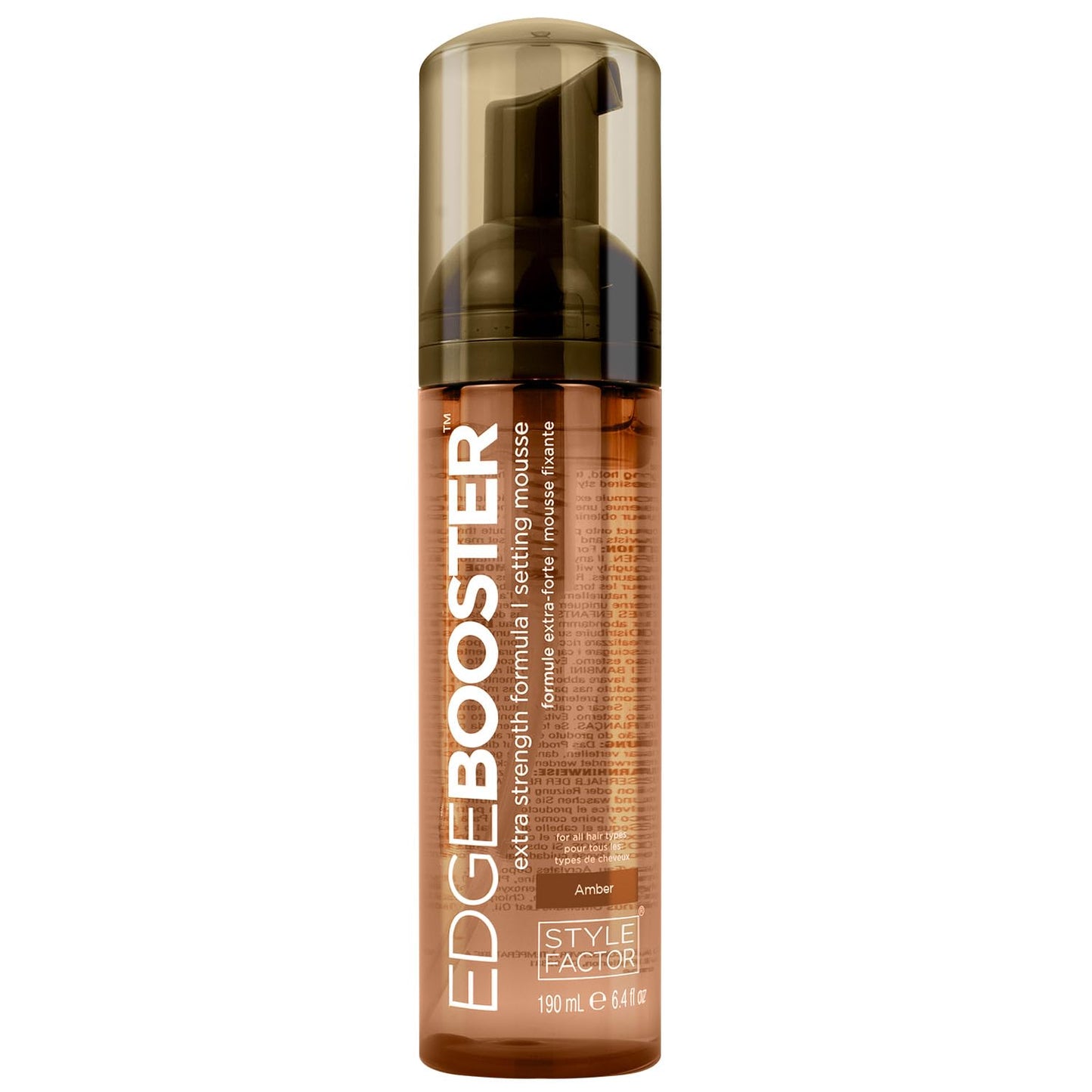Style Factor EDGE BOOSTER Mousse - Extra Strength Frizz Control & Volume | 6.4oz Morganite for Curly Hair