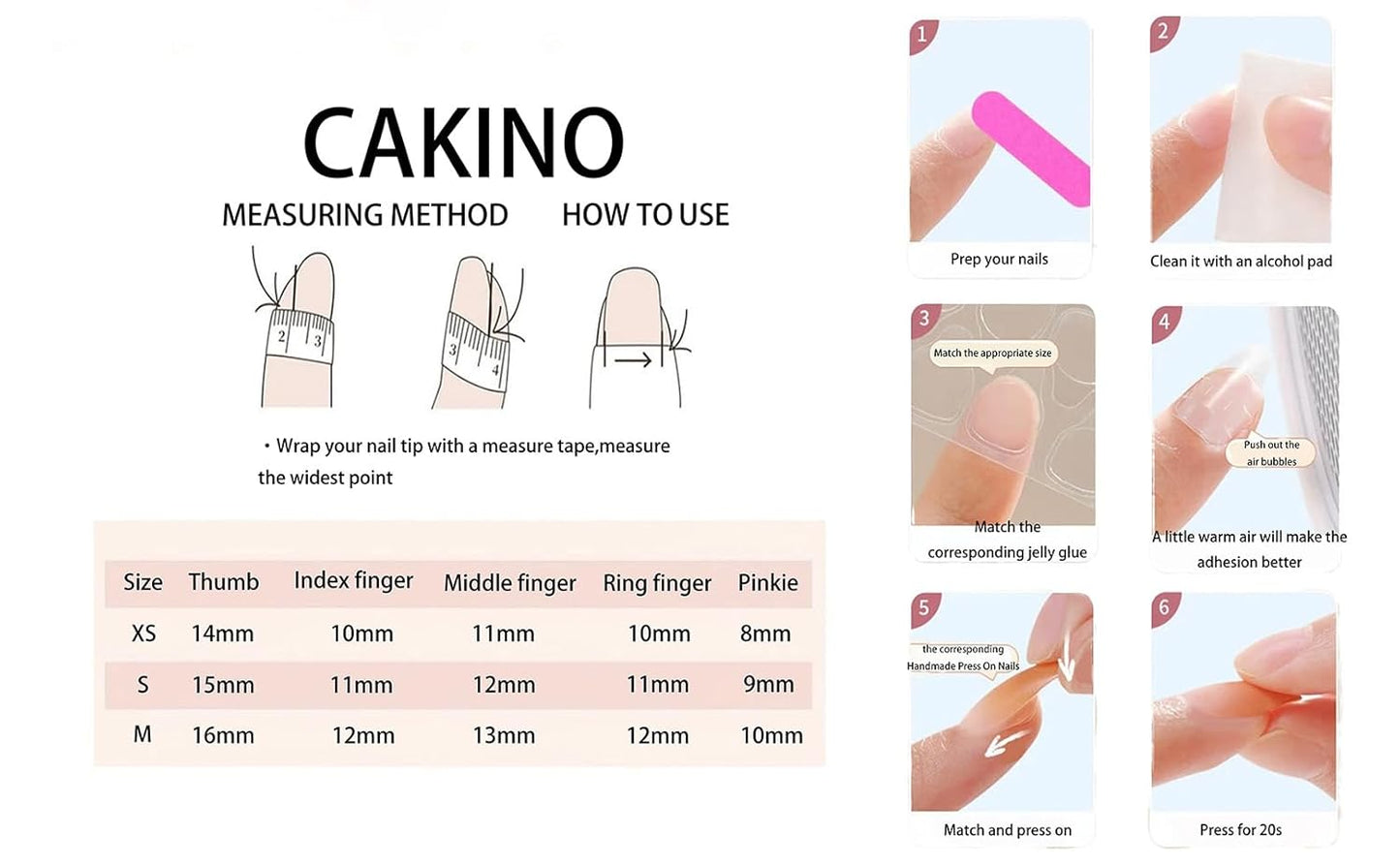 Handmade Press On Nails - Nude Pink Glitter French Tips | 10 Pcs Reusable & Easy to Apply