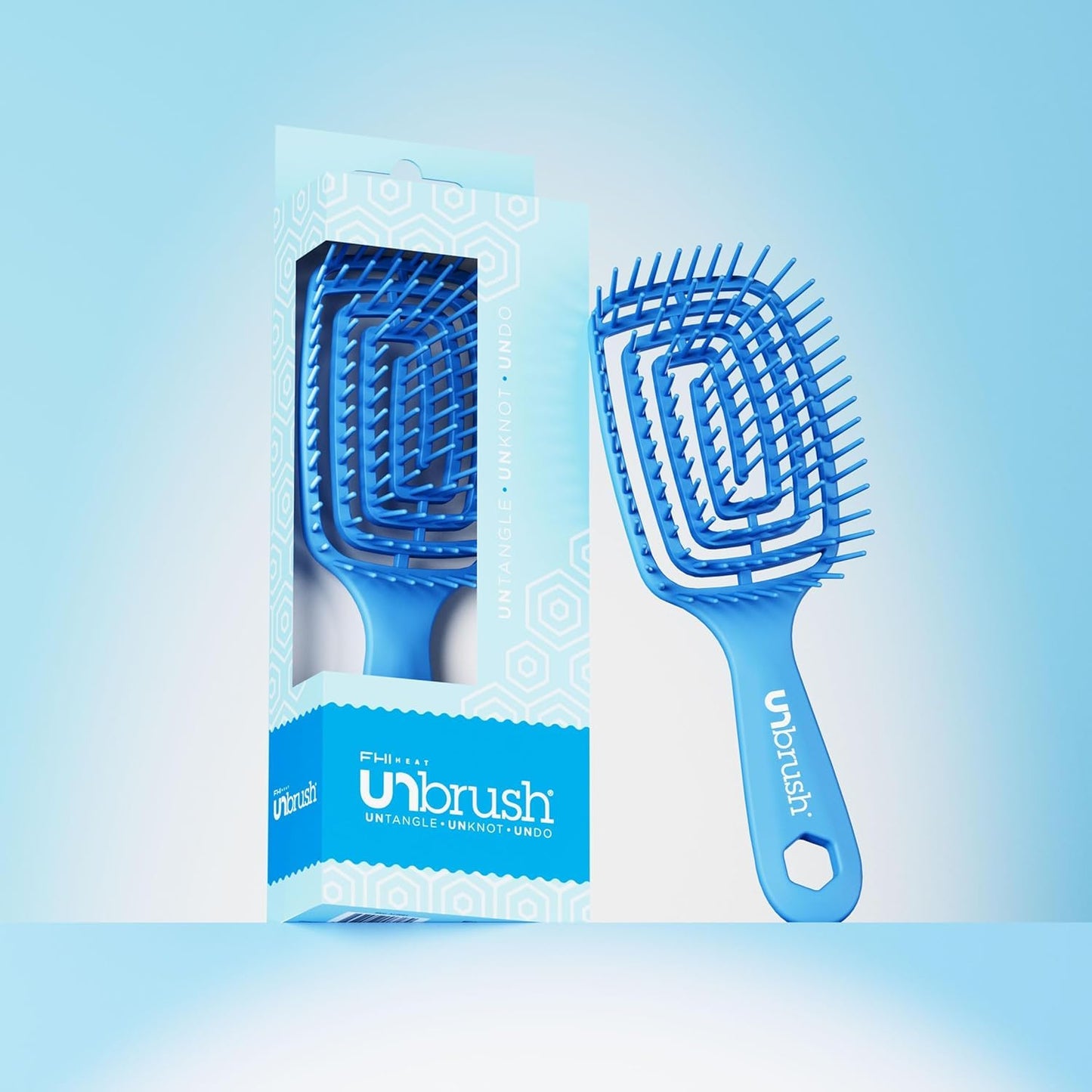 FHI Heat Detangling Brush - Ultra-Flexible Pain-Free Hair Brush with DuoFlex Anti-Static Bristles | Ideal for Tangles & Scalp Massage
