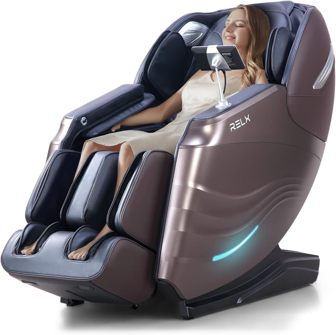 Full Body Shiatsu Massage Chair - 20 Modes, Zero Gravity, Built-In Heat & AI Control | Black