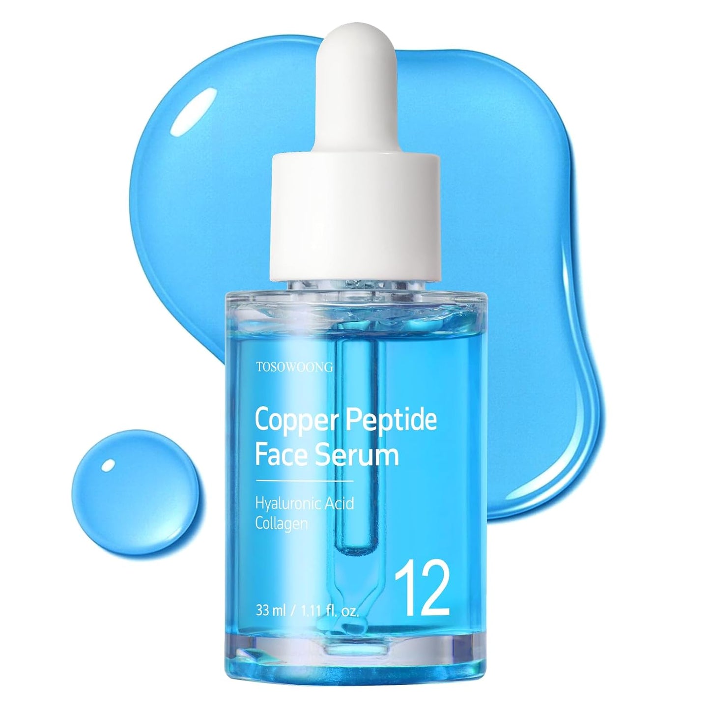 Copper Peptide Face Serum - Anti-Aging Multi-Peptide Formula for Fine Lines & Firming | 33ml / 1.11 fl.oz.