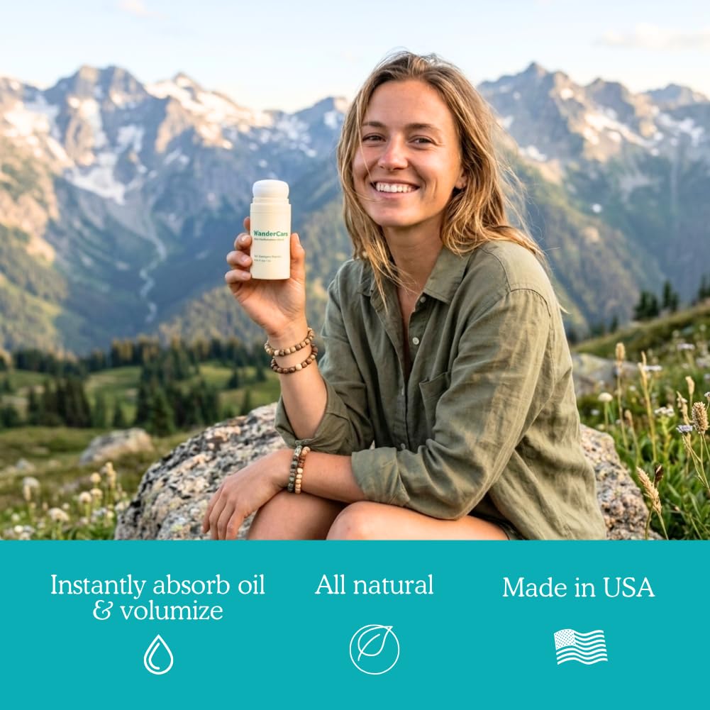 Dry Shampoo Powder - Non-Aerosol Formula for Instant Volume & Refresh | Travel-Friendly | Sunny Citrus Scent
