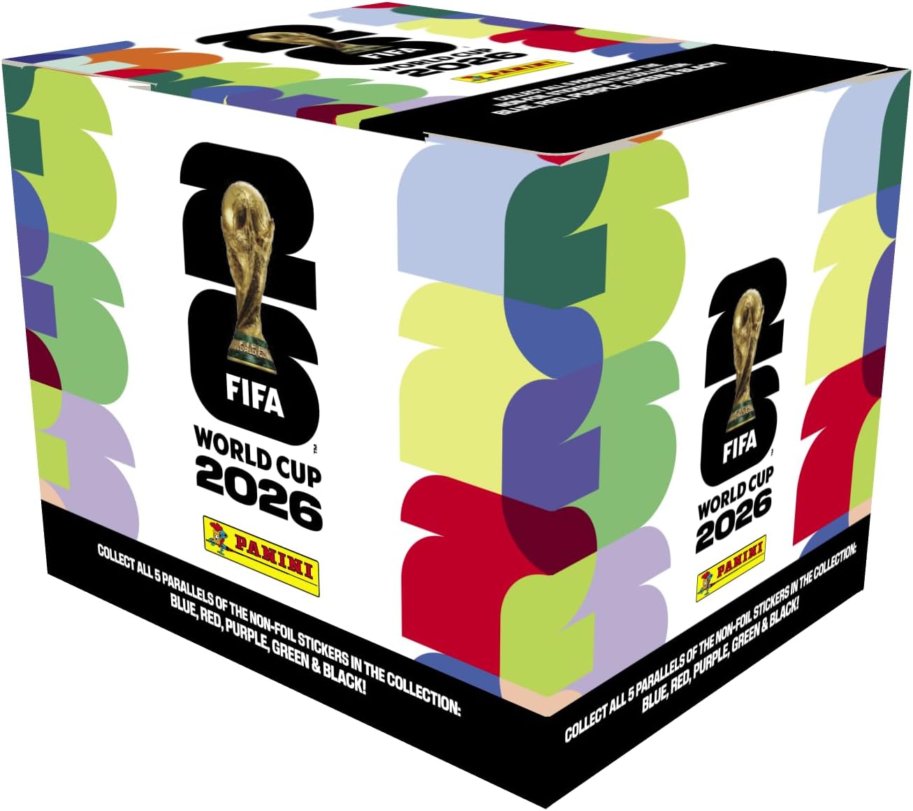 FIFA World Cup 2026 Sticker Collection Box - 50 Official Trading Stickers | Orange Parallel Edition
