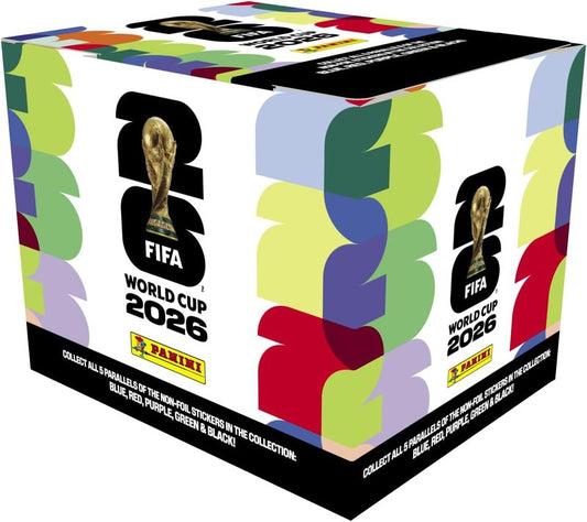 FIFA World Cup 2026 Sticker Collection Box - 50 Official Trading Stickers | Orange Parallel Edition