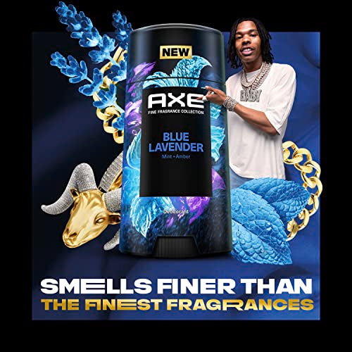 AXE Blue Lavender Deodorant Stick 2.6 oz (Pack of 4) - 48H Freshness