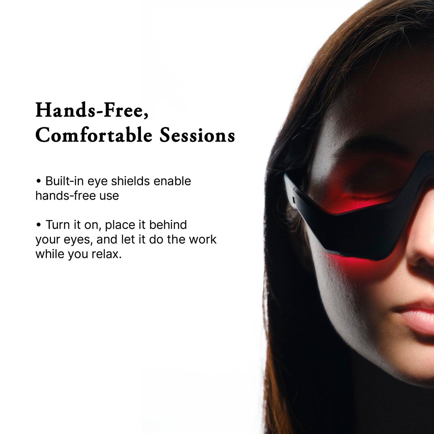 Capillus Eyelift Red Light Therapy Glasses - 685nm Treatment for Under Eye Bags, Wrinkles & Dark Circles