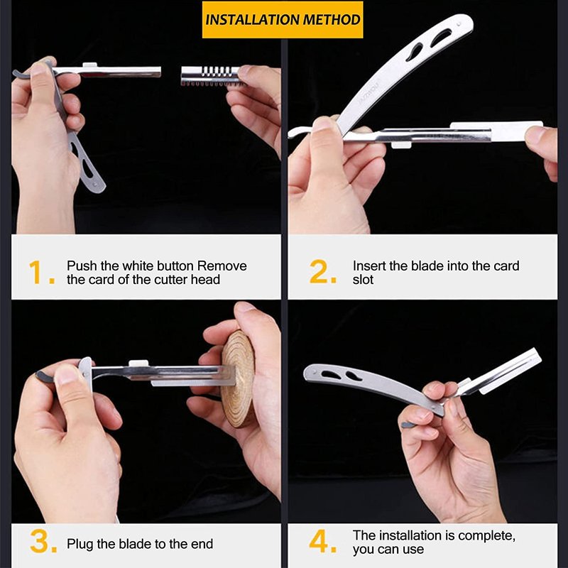 VEOUNDK Precision Brow Razor Blades for Women, Single Edge Disposable Eyebrow Blades, Ideal for Shaping, Grooming, and Styling Brows (100 pieces + 1 tool holders)