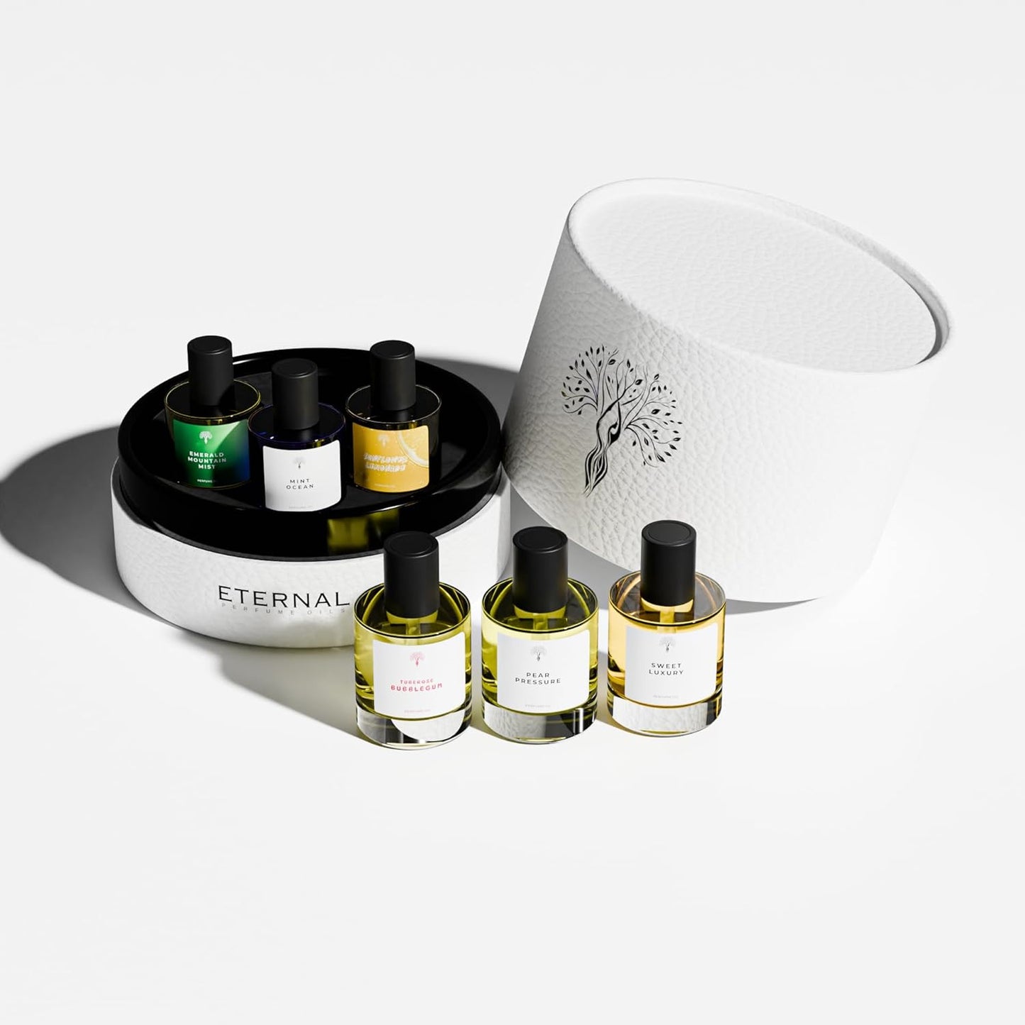 Eternal Perfume Oils Gift Set - 6 Exquisite Scents | Long-Lasting, Alcohol-Free Unisex Travel Size Perfumes