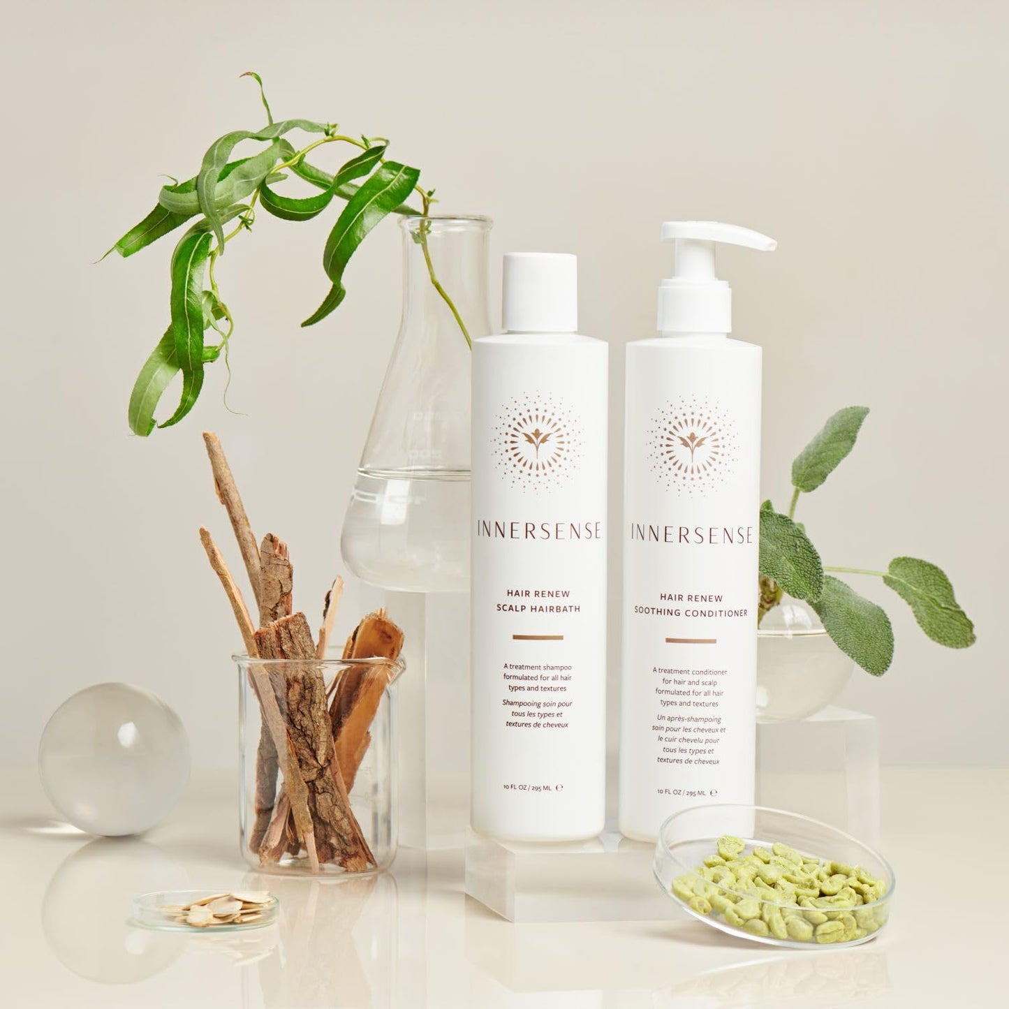 INNERSENSE Organic Beauty - Hair Renew Soothing Conditioner | Non-Toxic, Cruelty-Free, Clean Haircare (10 fl oz | 295 mL)