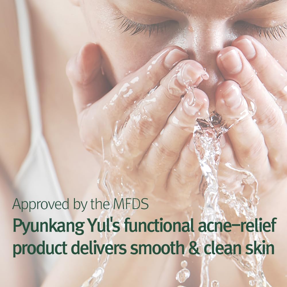 Pyunkang Yul Calming Cleansing Foam - Low pH Facial Wash with Witch Hazel & AHA | 3.38 Fl. Oz