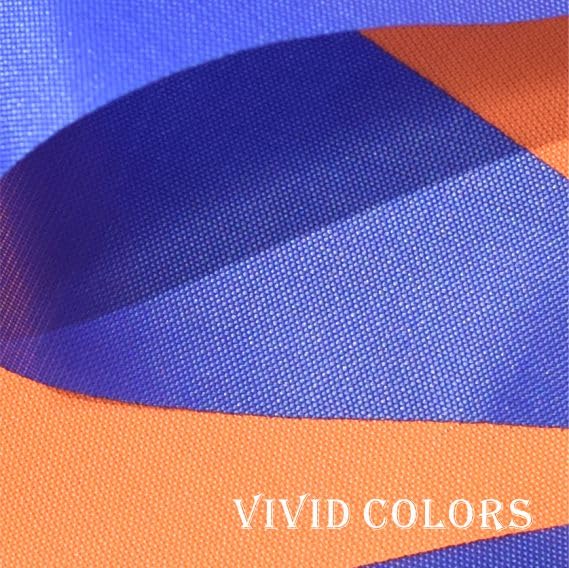Orange and Blue Pennant Banner - 60ft Party Decoration for Events