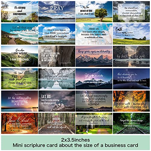 100 Inspirational Bible Verse Cards - Perfect Christian Gift