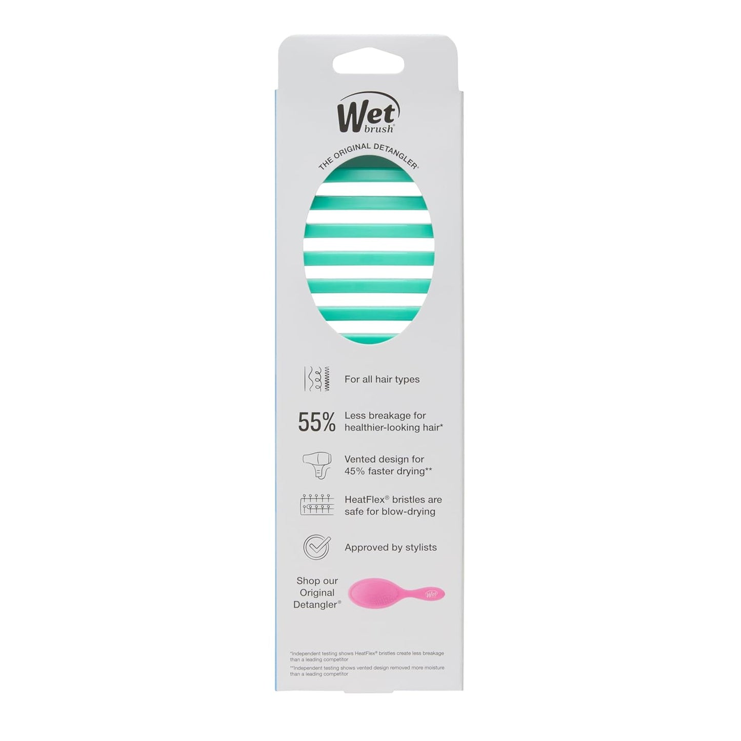 Speed Dry Hair Brush - Vented Design with Soft HeatFlex Bristles | Ergonomic Aqua Brush for Tangle-Free Blow Drying