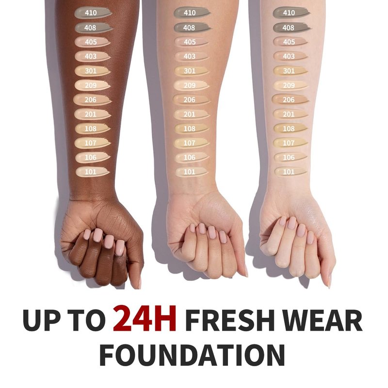 Sunscreen Foundation - Waterproof Liquid Foundation with SPF 50 | Lightweight 3-in-1 Full Coverage #101