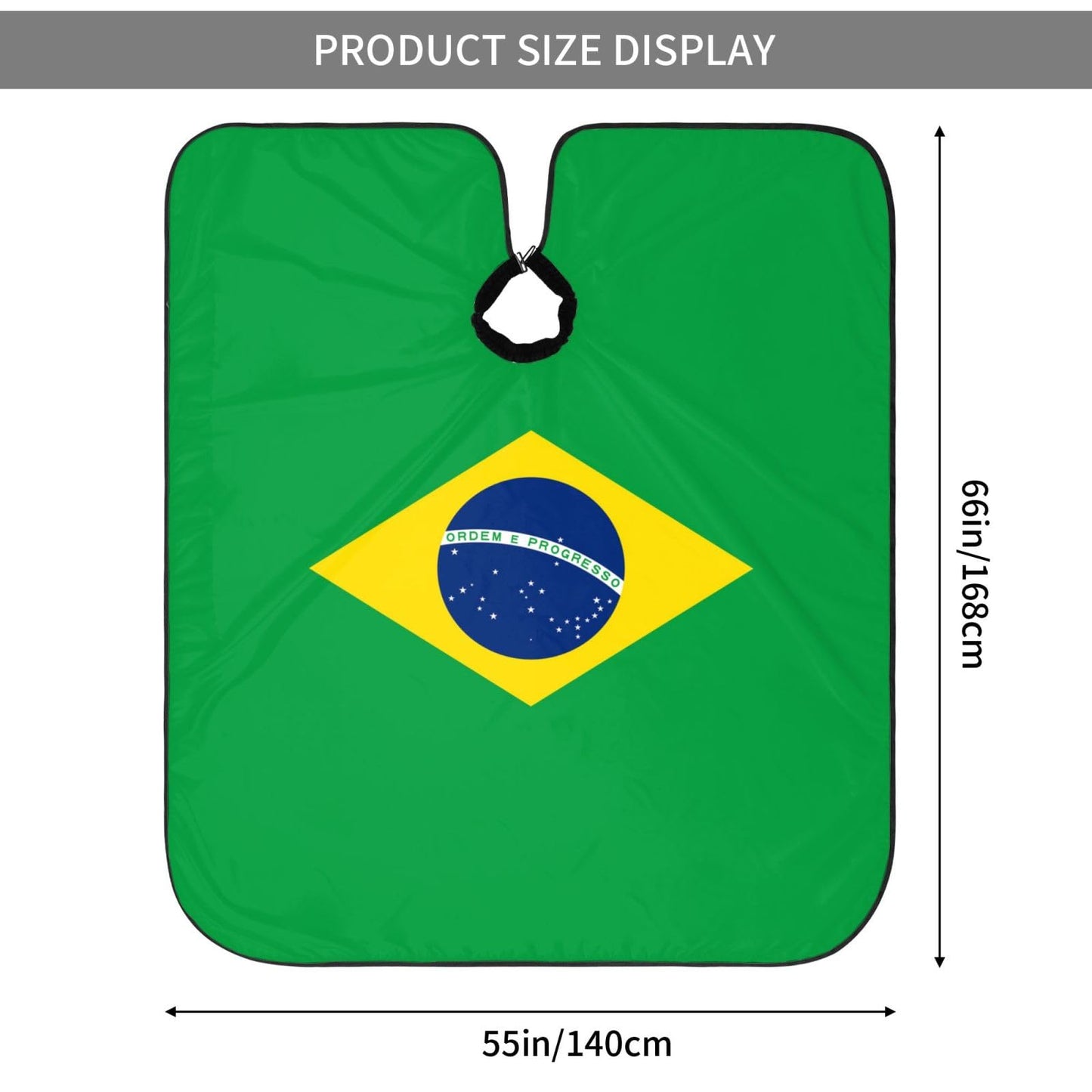 Brazil Flag Hair Cutting Barber Cape Hair Salon and Dyeing Styling Cloth for Women/Men