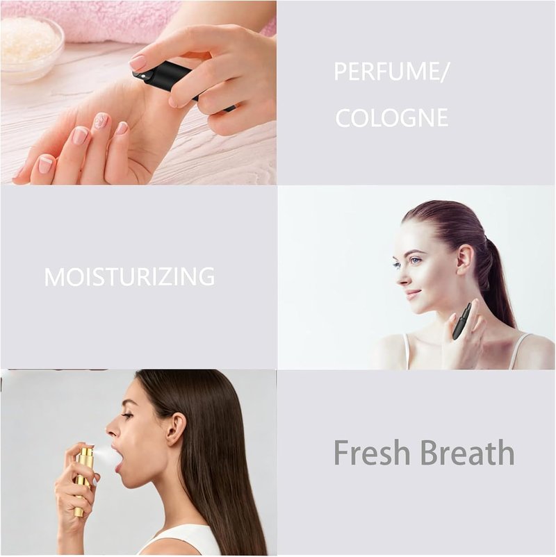 Refillable 8ML Travel Perfume Spray Bottle - Portable Fragrance Atomizer Set | 6pcs for Men & Women