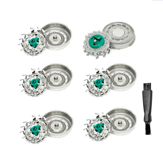 Sh60 Replacement Heads Compatible with Philips Norelco 6000 Replacement Blades for Philips Series 6000 Shaver S6810/82, S6850/85, S6880/81, Sh60 Heads 6-Pack