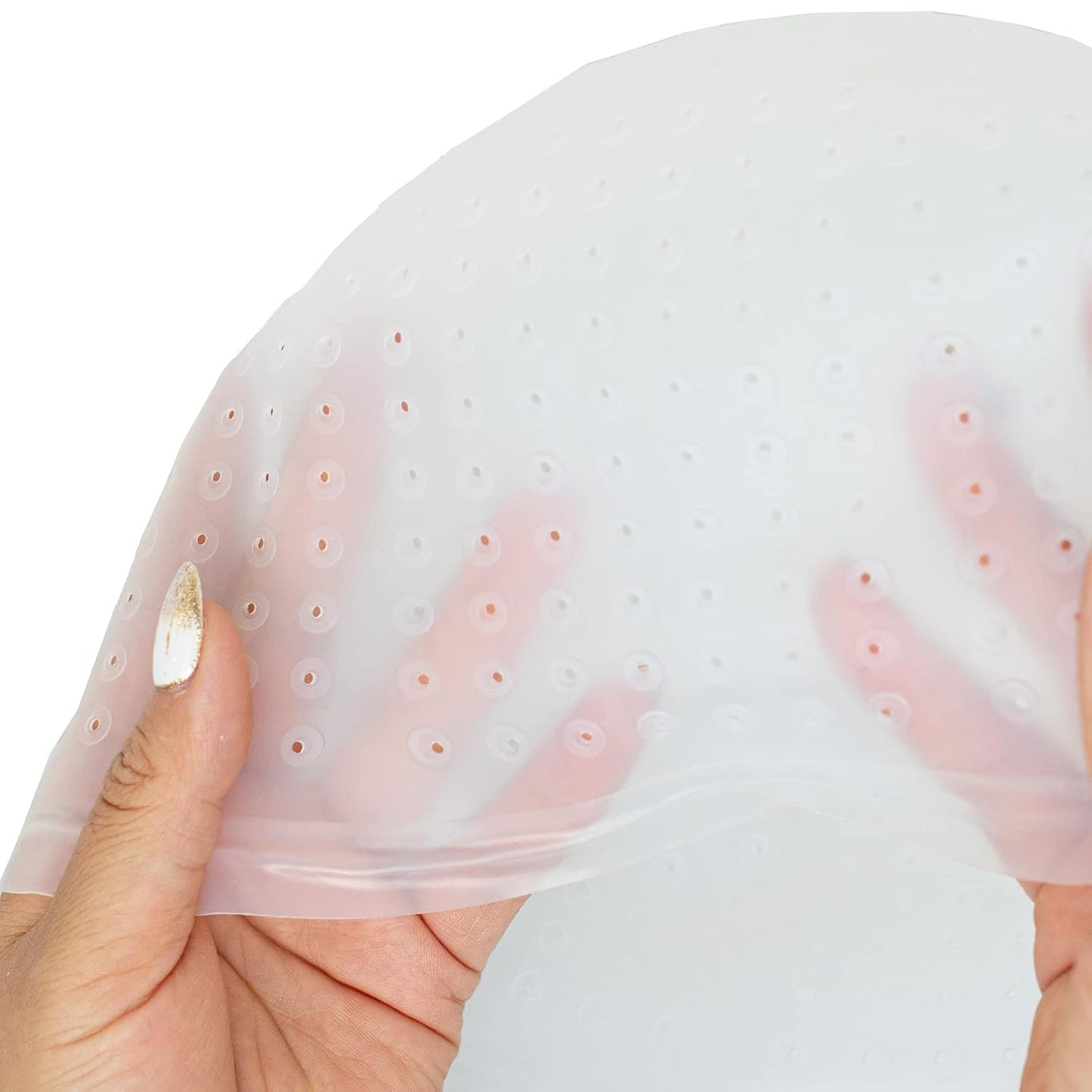 Silicone Highlight Cap Hair Color Set - Professional Reusable Dyeing Tools for Salon Use | Pre-Punched with Holes