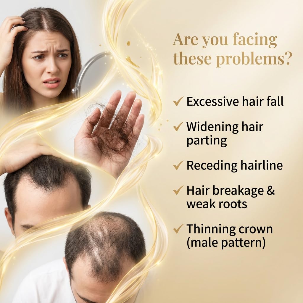 Herbal Anti-Fall Shampoo - Ginger & Ginseng Scalp Cleanser | Strengthening Formula for Thinning Hair, 300ml (2-Pack)