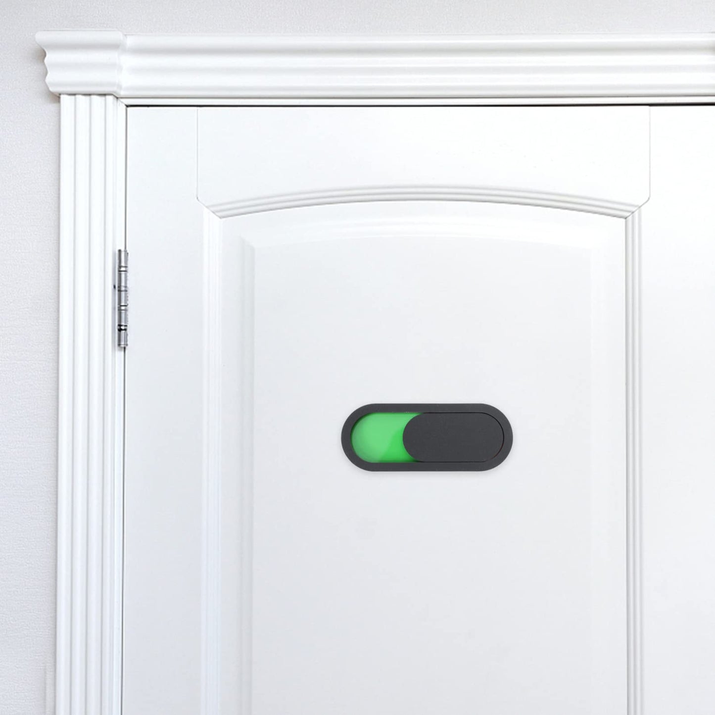 POPETPOP Vacant Occupied Privacy Sign: Do Not Disturb Office Door Sign for Home Restroom Conference Hotels Hospital - Red Green Flip, 3.9'' - Black