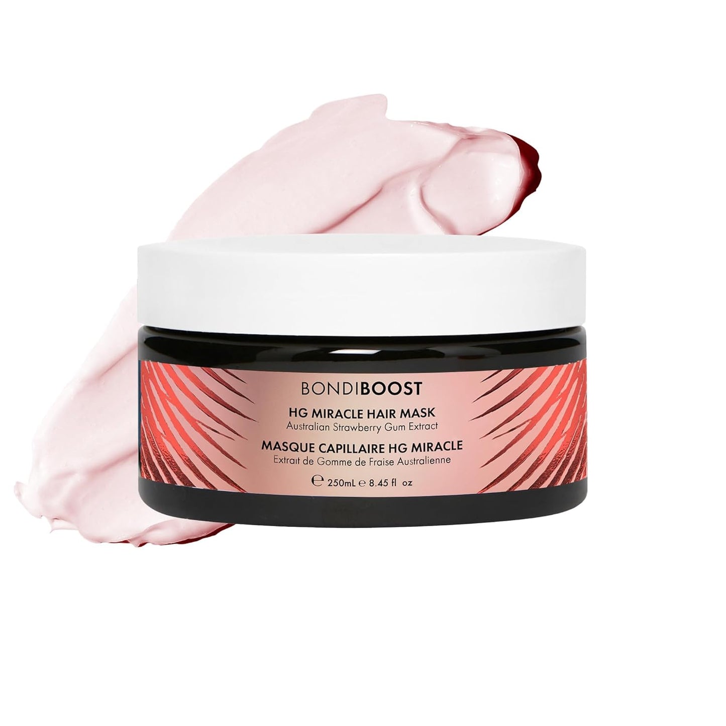 BONDIBOOST Strawberry Gum Hair Mask - Deep Conditioning for Damaged Hair | 8.45 fl oz, Argan Oil & Biotin Formula